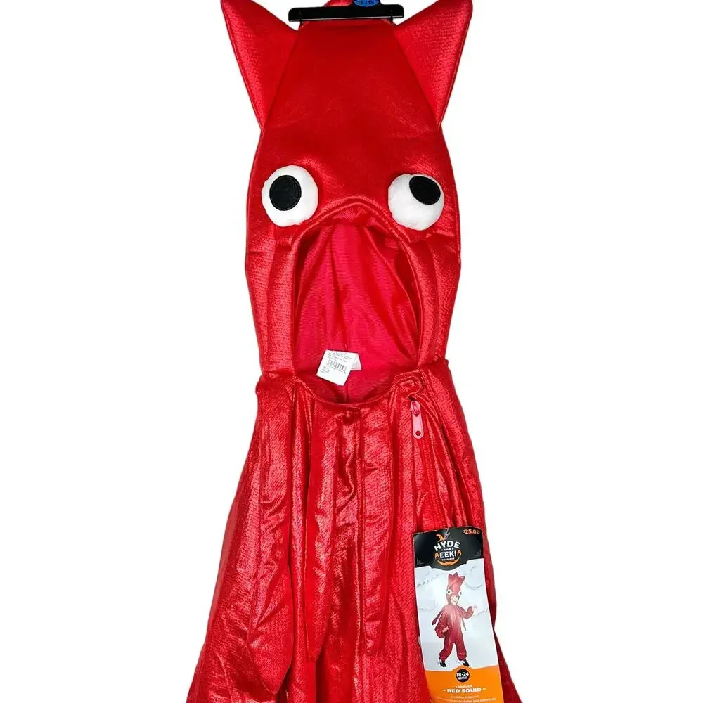 Hyde and Eek Toddler Metallic Red Squid Halloween Costume 18-24M NWT